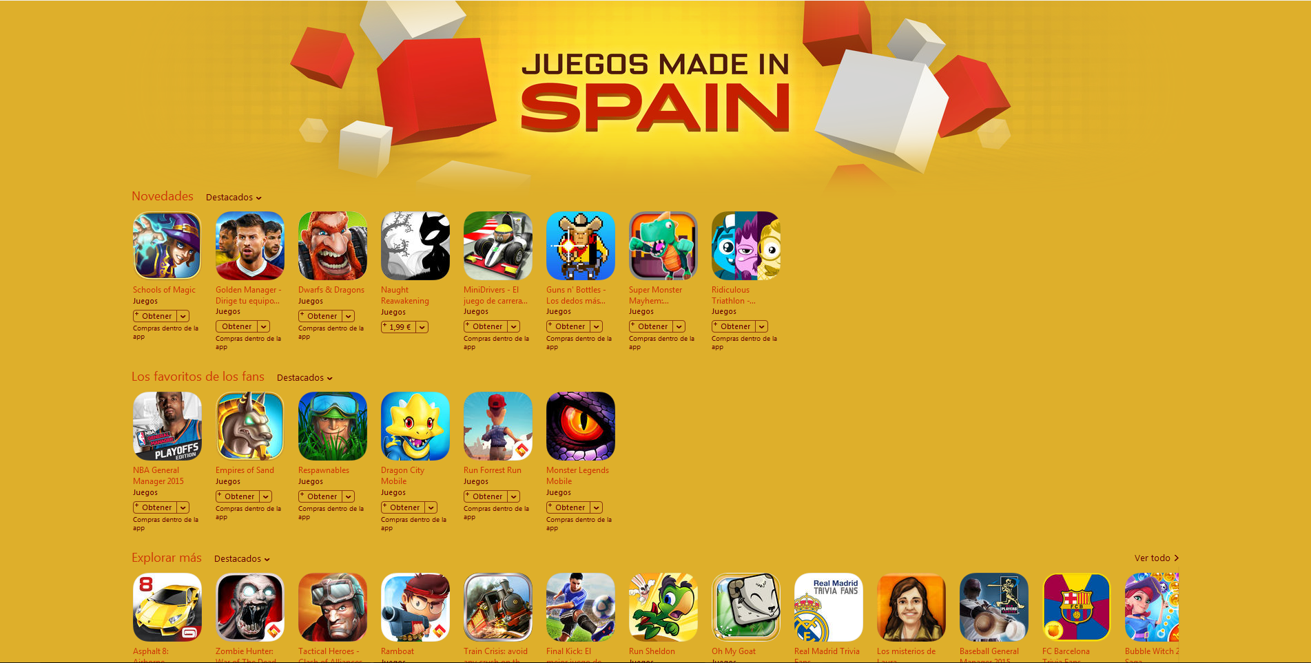 Featuring Made in Spain games itunes