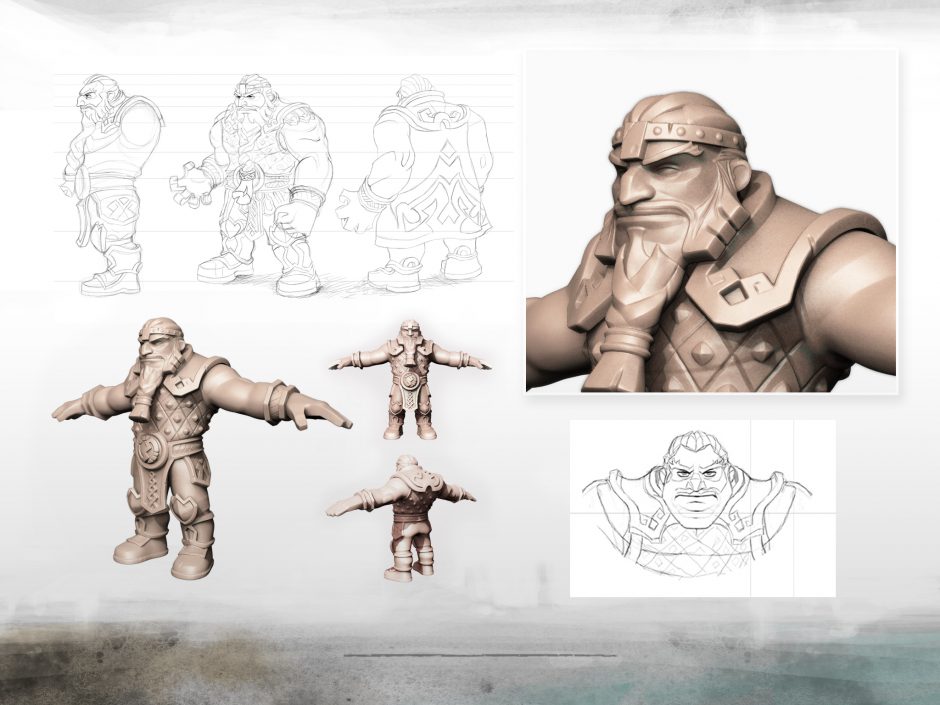 Behind Dungeon Legends: Dwarf Concept Art - Codigames